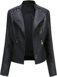 Women's slim fit moto jacket