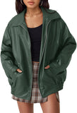 Women's oversized moto jacket