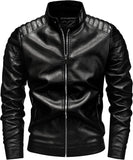 Men's slim fit leather jacket